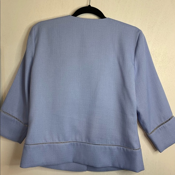 Draper's and Damon's Pale Blue Vintage Retro Business Suit Jacket Blazer - Picture 2 of 12